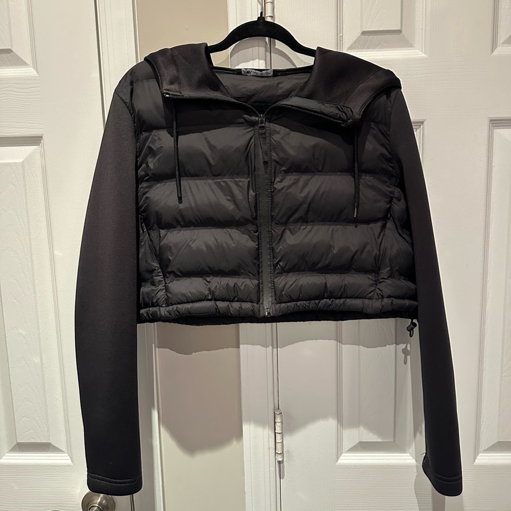 Zara Cropped Hooded Puffer